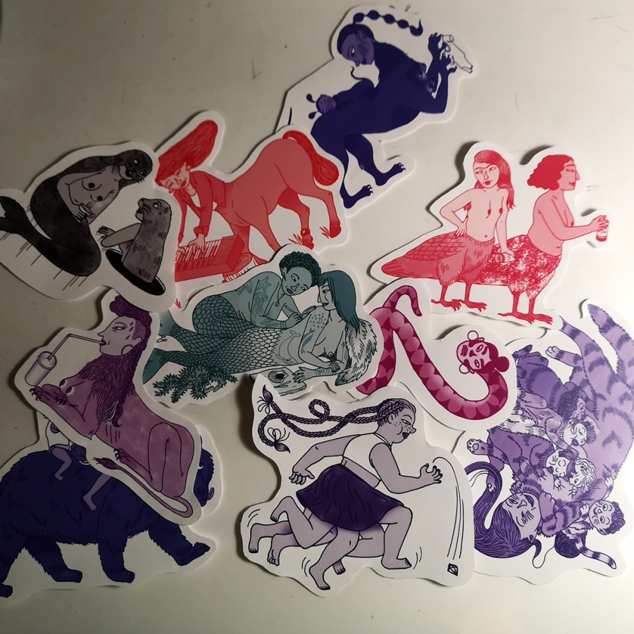 MONSTROUS FEMMES stickerset