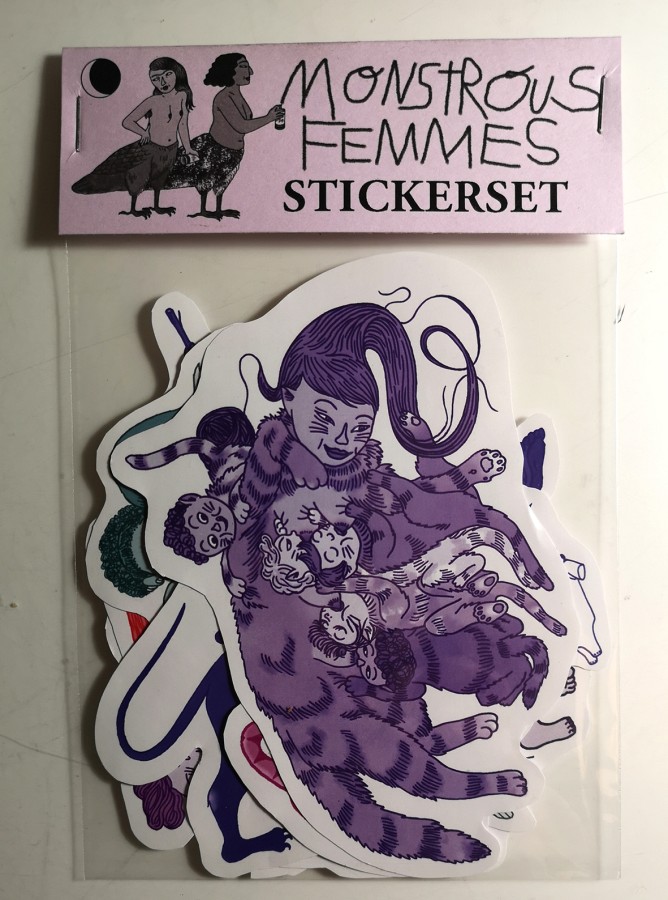 MONSTROUS FEMMES stickerset