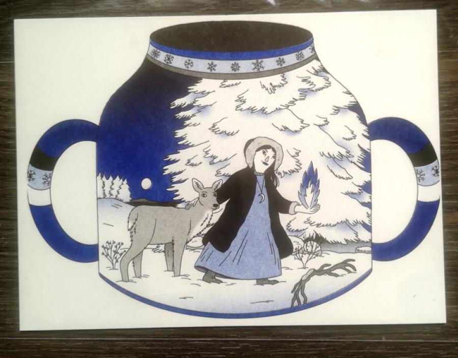 RISO PRINT Midnight Snow